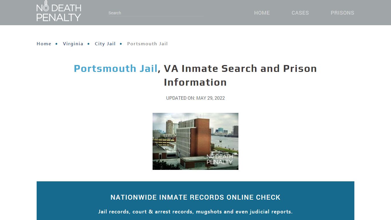 Portsmouth Jail, VA Inmate Search, Visitation, Phone no ...